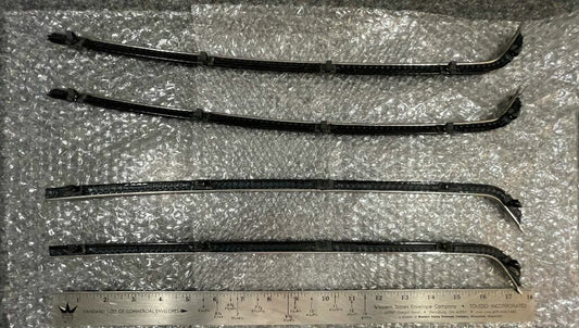 1956 Ford 2-Door Pickup Truck Door Window Felt Fuzzies Rubber Seal 4 Pc Kit1