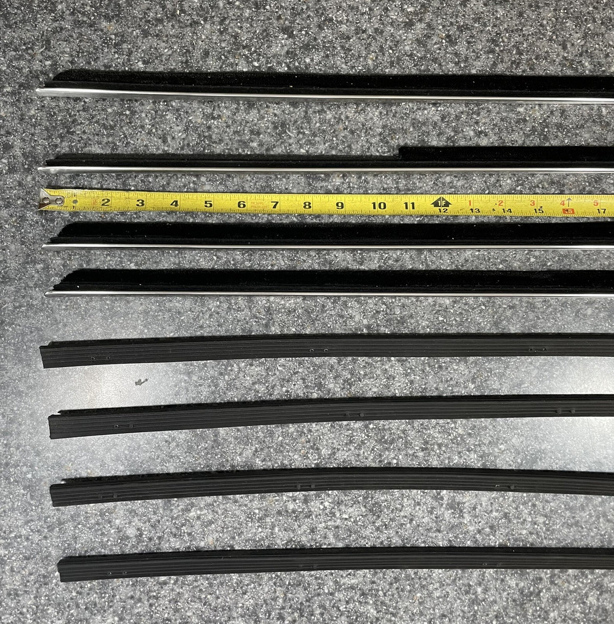 1963 1964 Impala 4-Door Station Wagon Door Window Felt Rubber Seal 8 Pc Kit2