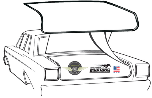 1965-1979 Ford Mercury Lincoln Torino Galaxie LTD Montego Trunk Weatherstrip D0AZ-6243720